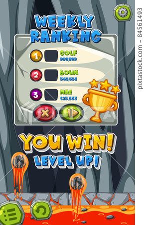 Weekly ranking template on mobile game Weekly ranking template on mobile game 84561493