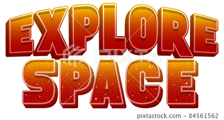 Explore Space word logo design Explore Space word logo design 84561562