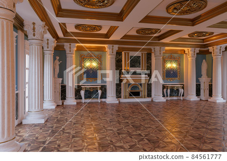 3d render of the interior of the hall in a classic style 84561777