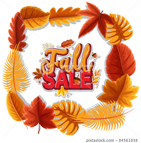 Fall sale banner template 84561838