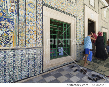 Tunisia Kairouan [Saouia of Sidi Sahab] Chapel entrance / Zaouia of Sidi Sahab 84562348