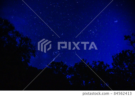 完美的星空秋天長野縣新潟縣 84562413