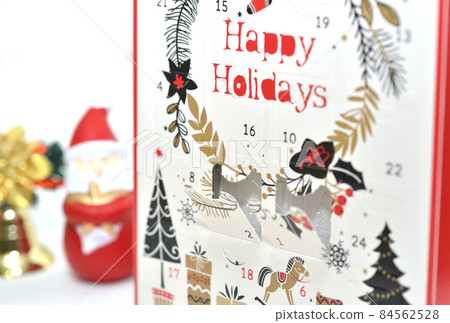 降臨節日曆背後的聖誕老人雕像 84562528