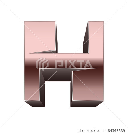 Quadratic copper font.Vector letter. Quadratic copper font.Vector letter. 84562889