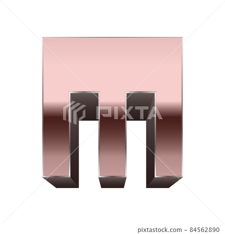 Quadratic copper font.Vector letter. Quadratic copper font.Vector letter. 84562890