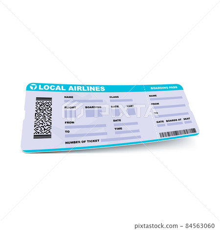 Ticket flight airport vector Ticket flight airport vector 84563060