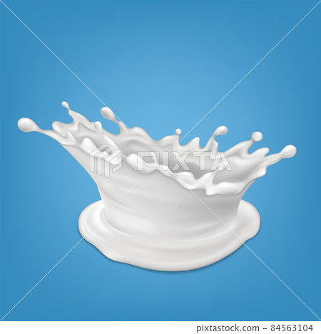 Splash milk liquid drink vector. - Stock Illustration [84563104] - PIXTA