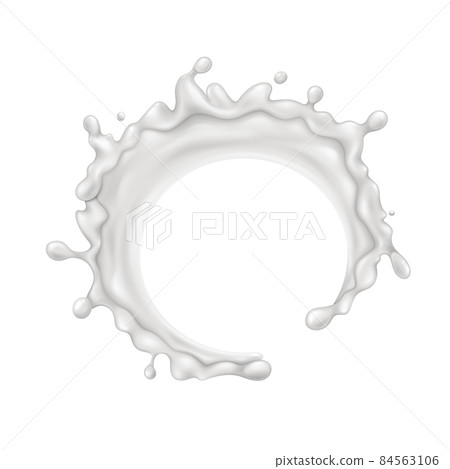 Splash milk liquid cream vector. Splash milk liquid cream vector. 84563106