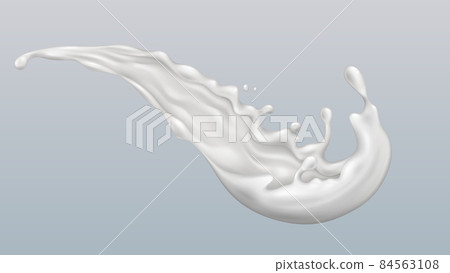 Splash milk liquid drop vector. Splash milk liquid drop vector. 84563108