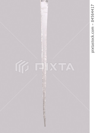 Icicle isolated on a grey (Clipping path) Icicle isolated on a grey (Clipping path) 84564417