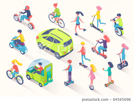 Ecotransport People Using Eco Friendly Cars Auto 84565696