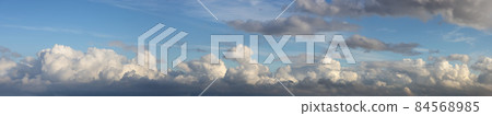 View of Cloudscape during a cloudy blue sky sunny day View of Cloudscape during a cloudy blue sky sunny day 84568985