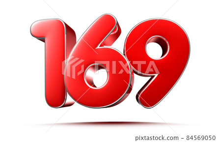 number 169 red. 84569050