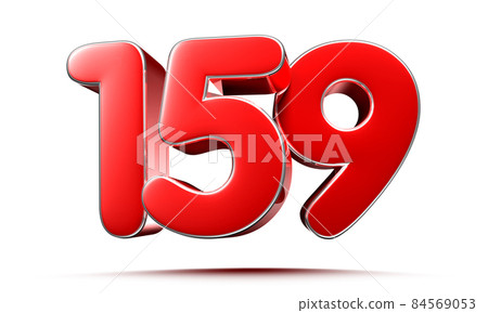 number 159 red. 84569053
