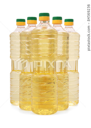 Bottle of sunflower oil Bottle of sunflower oil 84569236