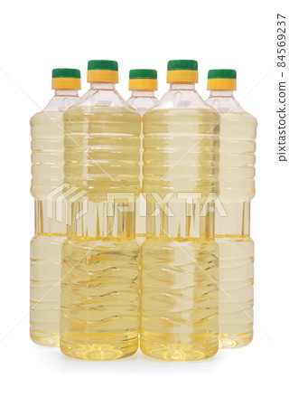 Bottle of sunflower oil Bottle of sunflower oil 84569237
