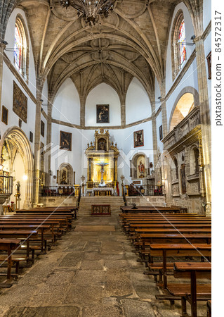 Interior of San Martin Church at the Plaza Mayor, Main Square of Trujillo. Spain Interior of San Martin Church at the Plaza Mayor, Main Square of Trujillo. Spain 84572317