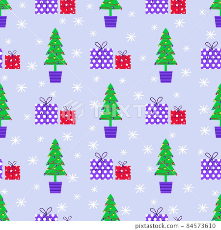 Merry Christmas cute seamlees pattern with snowman and snowflakes for happy new year presents. Scandinavian style set for invitation, children room, nursery decor, interior designs, textile Merry Christmas cute seamlees pattern with snowman and snowflakes for happy new year presents. Scandinavian style set for invitation, children room, nursery decor, interior designs, textile 84573610