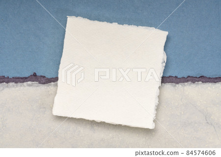 sheet of white Khadi rag paper 84574606