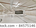 Interior design of a underground parking garage 84575146