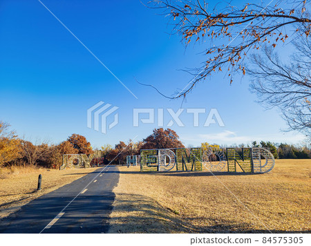 Christmas decoration in Mitch Park 84575305