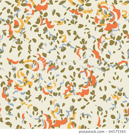 Seamless pattern made of abstract brush strokes. Curved wavy shapes forming floral botanical texture. Good for fabric, textile, fashion design. Seamless pattern made of abstract brush strokes. Curved wavy shapes forming floral botanical texture. Good for fabric, textile, fashion design. 84575565
