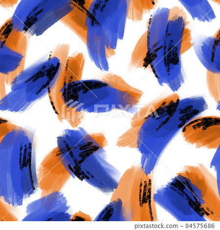 Abstract seamless pattern made of grunge brush strokes ornament. Paint smear background. Simple geometrical backdrop. Abstract seamless pattern made of grunge brush strokes ornament. Paint smear background. Simple geometrical backdrop. 84575686
