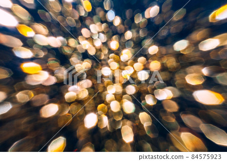 Gold and blue color blur abstract background 84575923
