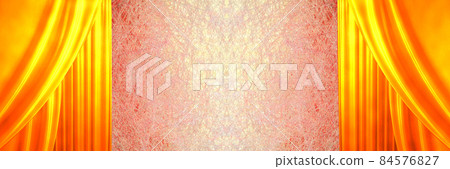 Gold curtain stage Gold curtain stage 84576827