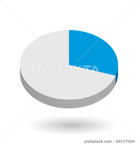 Pie chart vector design element Pie chart vector design element 84577084