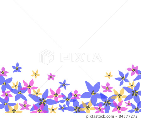 充滿透明花朵的框架背景圖 充滿透明花朵的框架背景圖 84577272