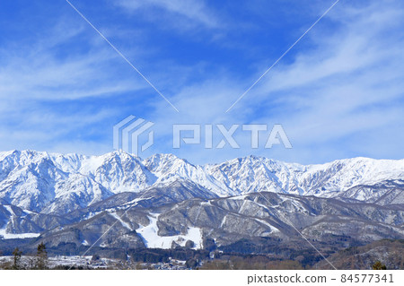從野平看到的初冬白馬村北阿爾卑斯山 從野平看到的初冬白馬村北阿爾卑斯山 84577341