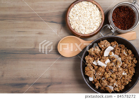 Granola chocolate and macaroons Granola chocolate and macaroons 84578272