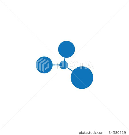 Molecule logo vector icon Molecule logo vector icon 84580319