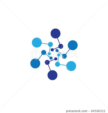 Molecule logo vector icon Molecule logo vector icon 84580322