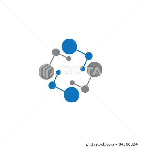 Molecule logo vector icon Molecule logo vector icon 84580324