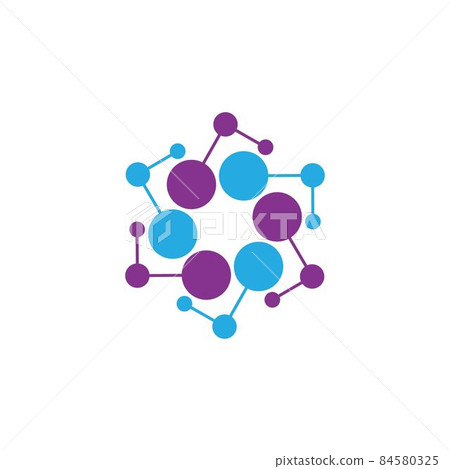 Molecule logo vector icon Molecule logo vector icon 84580325