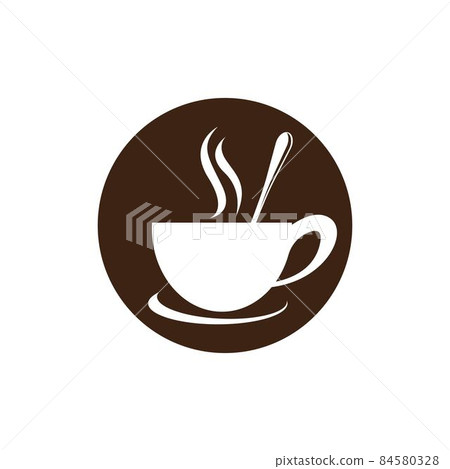 Coffee cup logo vector icon Coffee cup logo vector icon 84580328