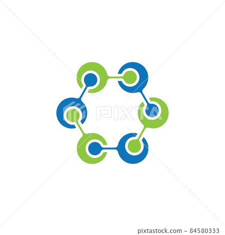 Molecule logo vector icon Molecule logo vector icon 84580333