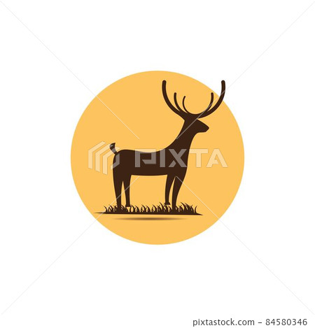 Deer logo vector illustraation Deer logo vector illustraation 84580346