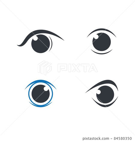 Eye logo vector icon Eye logo vector icon 84580350