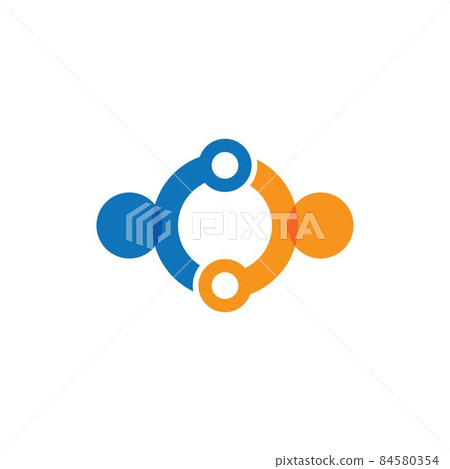 Teamwork logo vector icon Teamwork logo vector icon 84580354