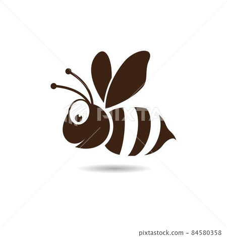 Bee logo vector icon illustration Bee logo vector icon illustration 84580358