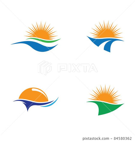 Summer logo vector icon Summer logo vector icon 84580362