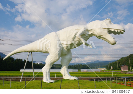 白色的Saurus 84580467