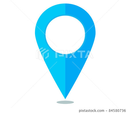 Simple light blue map pin Simple light blue map pin 84580736