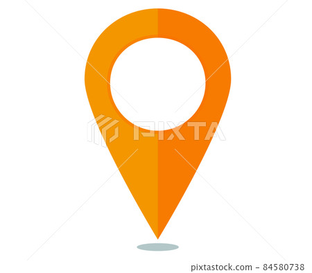 Simple orange map pin Simple orange map pin 84580738