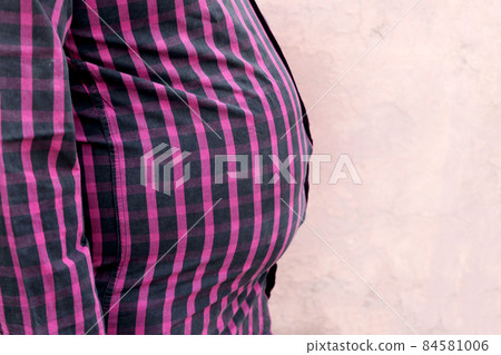 Fat man wearing tight shirt, appearance insecurities Fat man wearing tight shirt, appearance insecurities 84581006