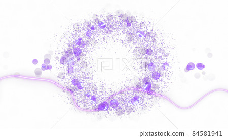 CG particles background of light balls and lines with a copy space in the center CG particles background of light balls and lines with a copy space in the center 84581941