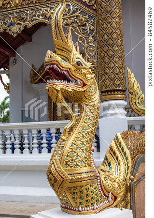 Within Wat Phra Singh is a Buddhist temple or Wat in Thai in Chiang Mai province northern of Thailand. Within Wat Phra Singh is a Buddhist temple or Wat in Thai in Chiang Mai province northern of Thailand. 84582469